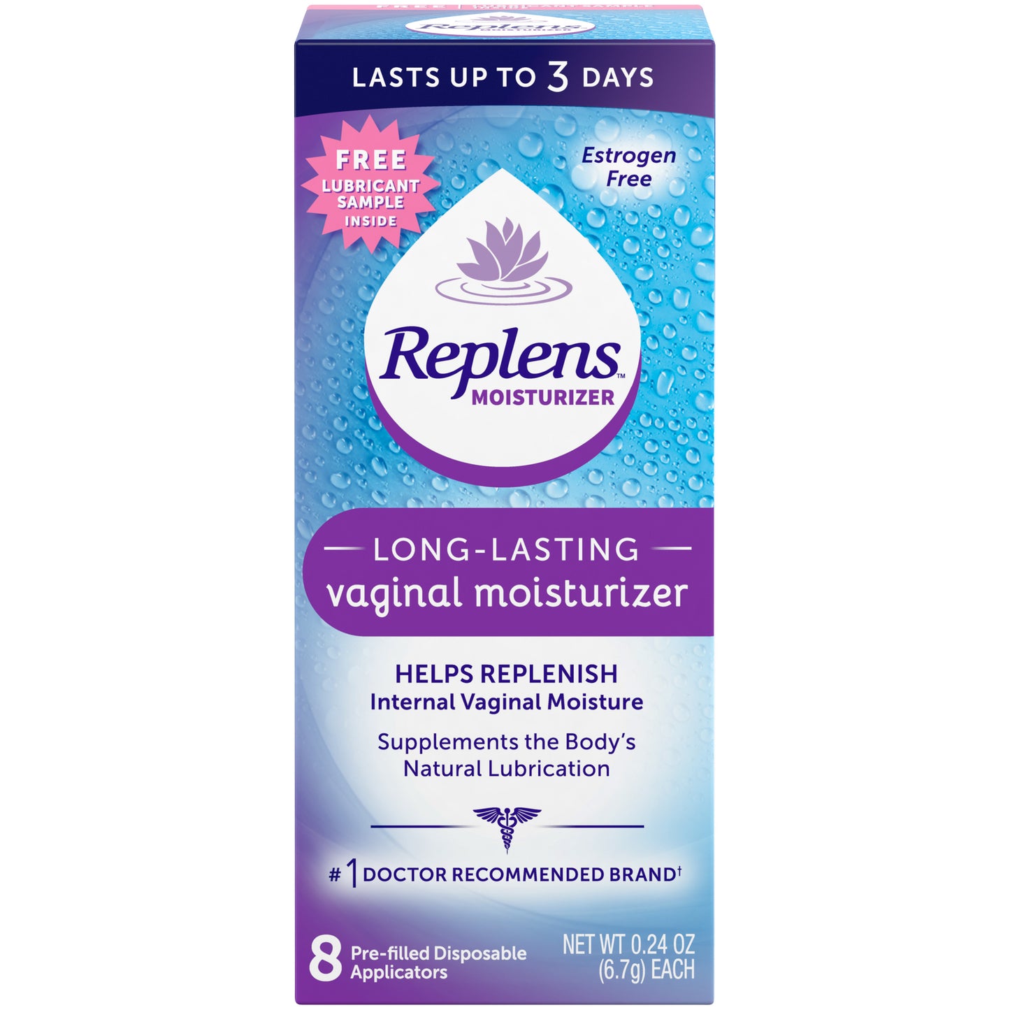 REPLENS VAGINAL MOISTURIZER 8 APPL
