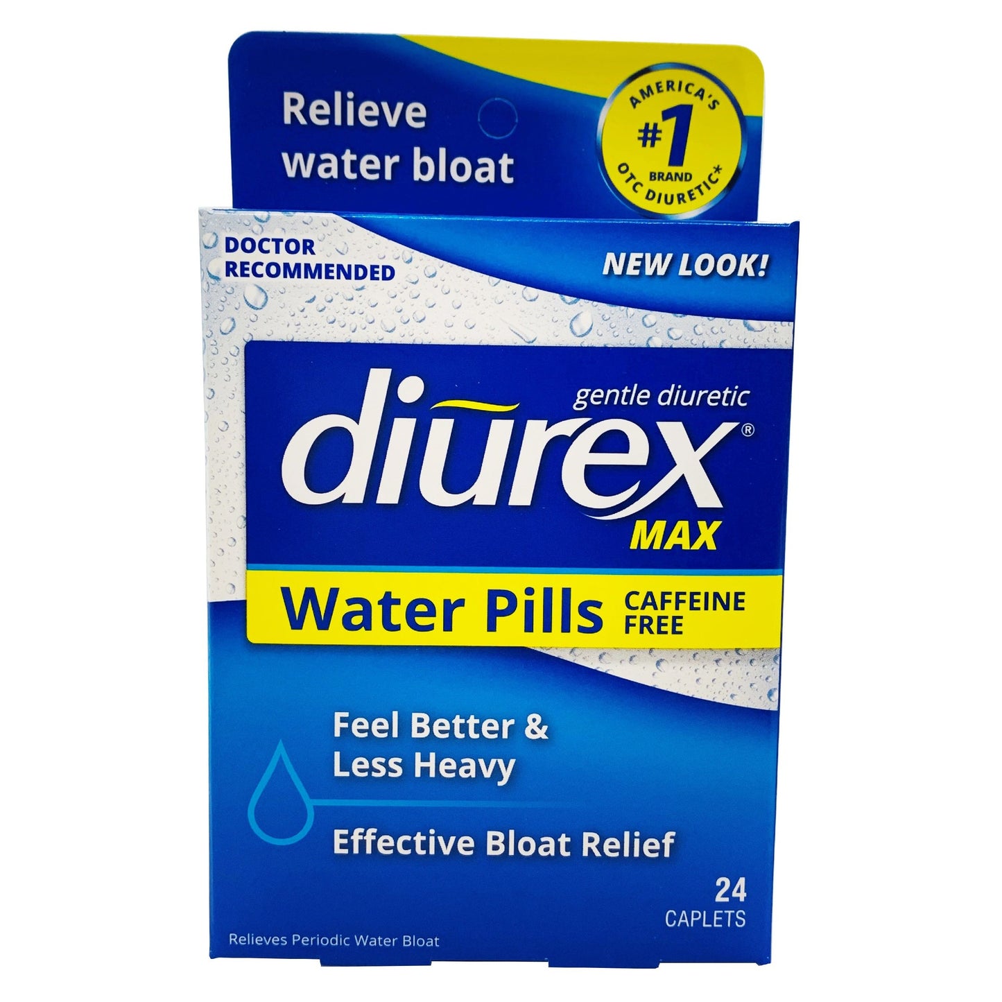 DIUREX WATER CAP MAX RELIEF 24
