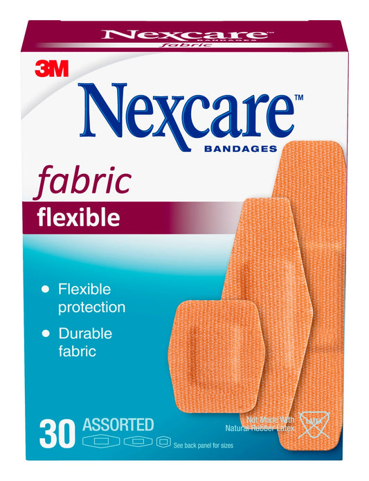 NEXCARE BANDAGE FLEXIBLE FABRIC ASST 30