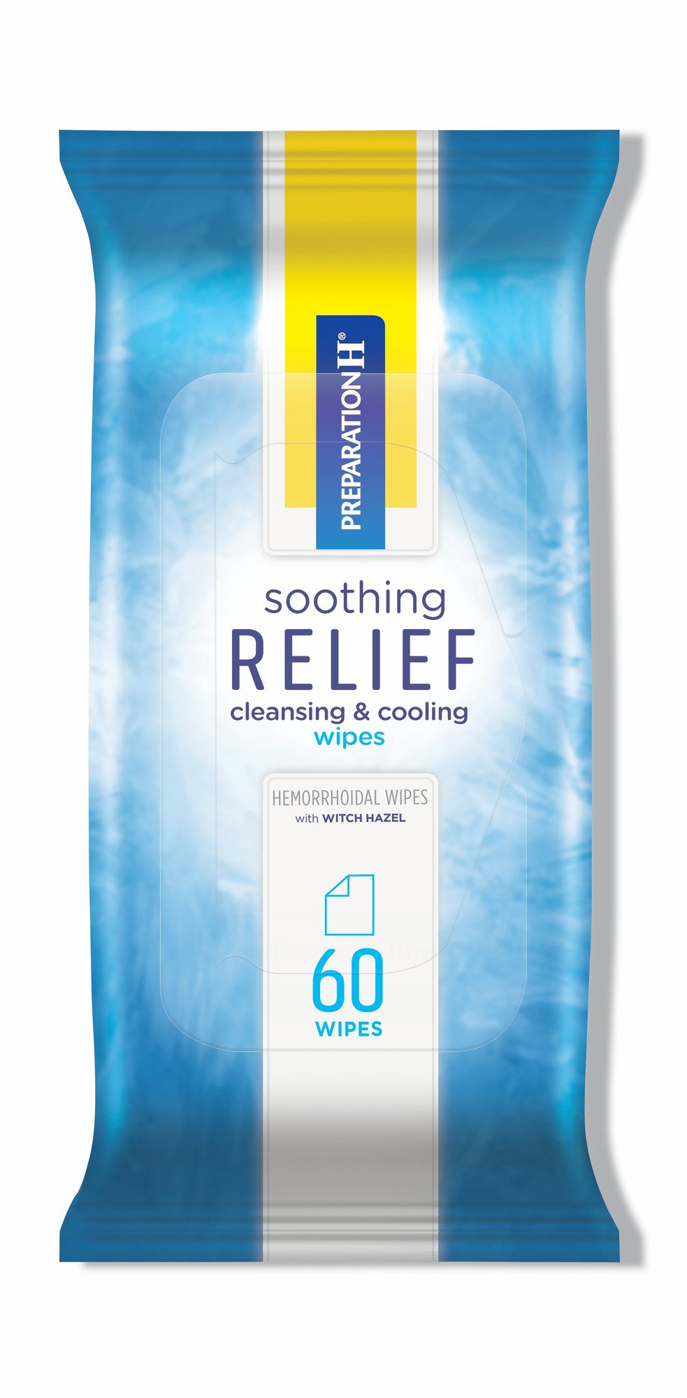 PREPARATION H SOOTHING RLF CLN & CL WIPES 60
