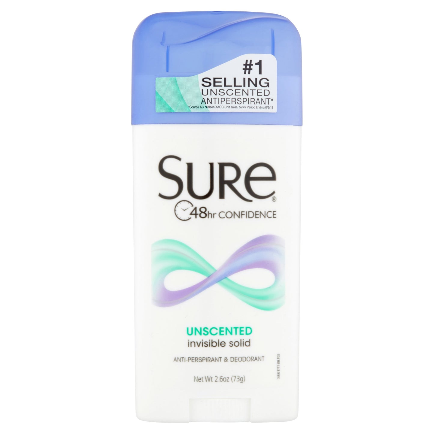 SURE INVISIBLE SOLID UNSCENTED 2.6 OZ