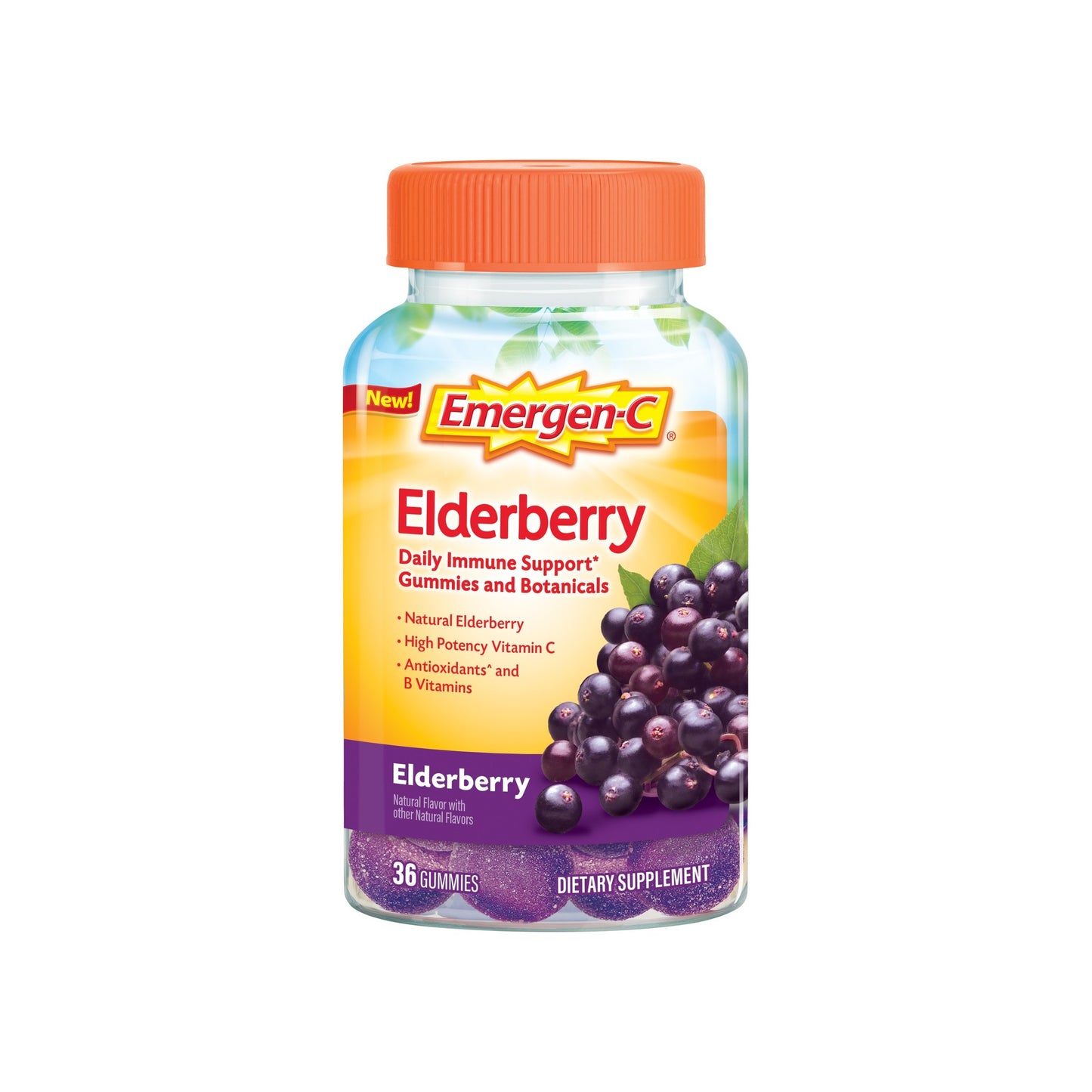 EMERGEN-C ELDERBERRY GUMMY 250 MG 36
