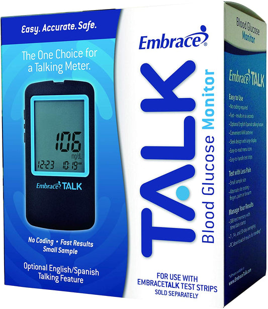 EMBRACE TALK BLOOD GLUCOSE METER