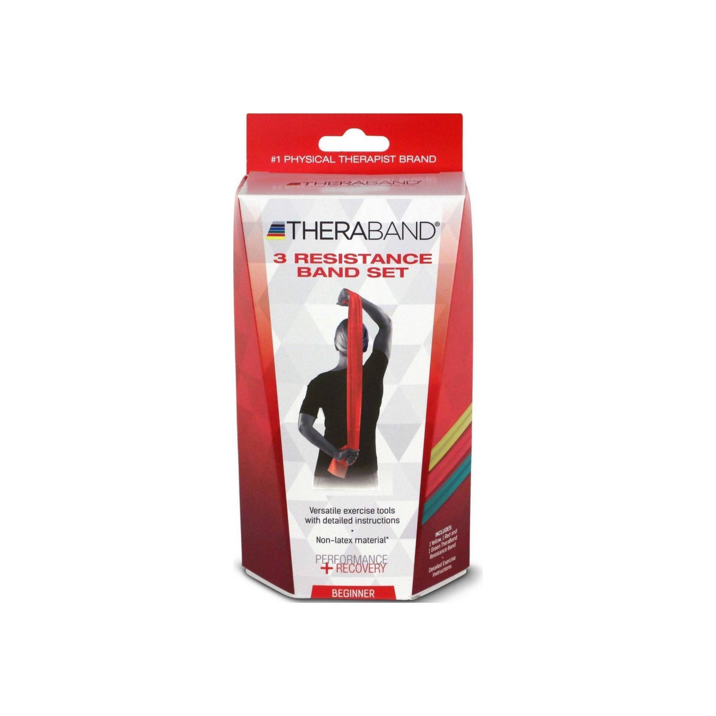 THERA BAND RESISTANCE BAND BEGINNER 3 PK