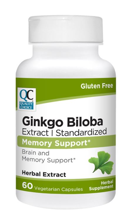 QC GINKGO BILOBA EXTRACT VEGETARIAN CAP 60