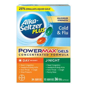 ALKA SELTZER + COLD & FLU LIQUID GEL D24/N12