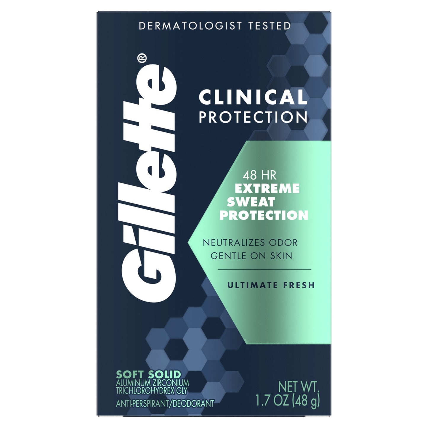 GILLETTE CLINICAL AD SOLID A/P AD FRESH 1.7OZ