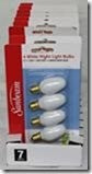 SUNBEAM LIGHT BULB 7 WATT 4 PACK
