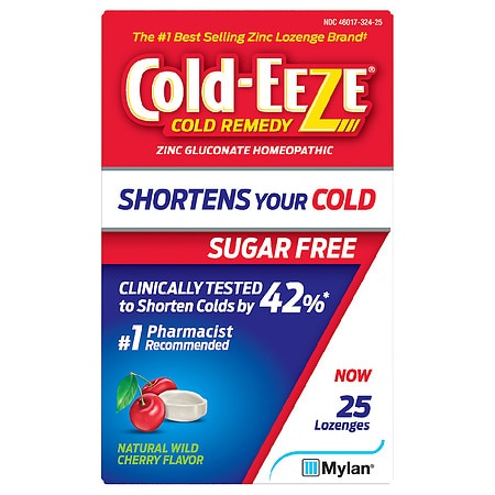 COLD-EEZE SUGAR FREE NAT CHERRY LOZENGE 25