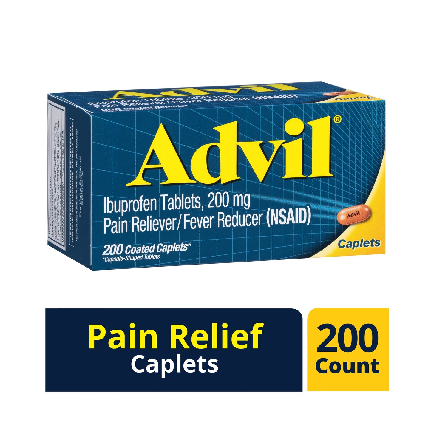 ADVIL CAPLET REG STRENGTH 200 MG 200
