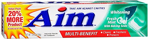 AIM WHITENING MINT GEL TOOTHPASTE 5.5 OZ