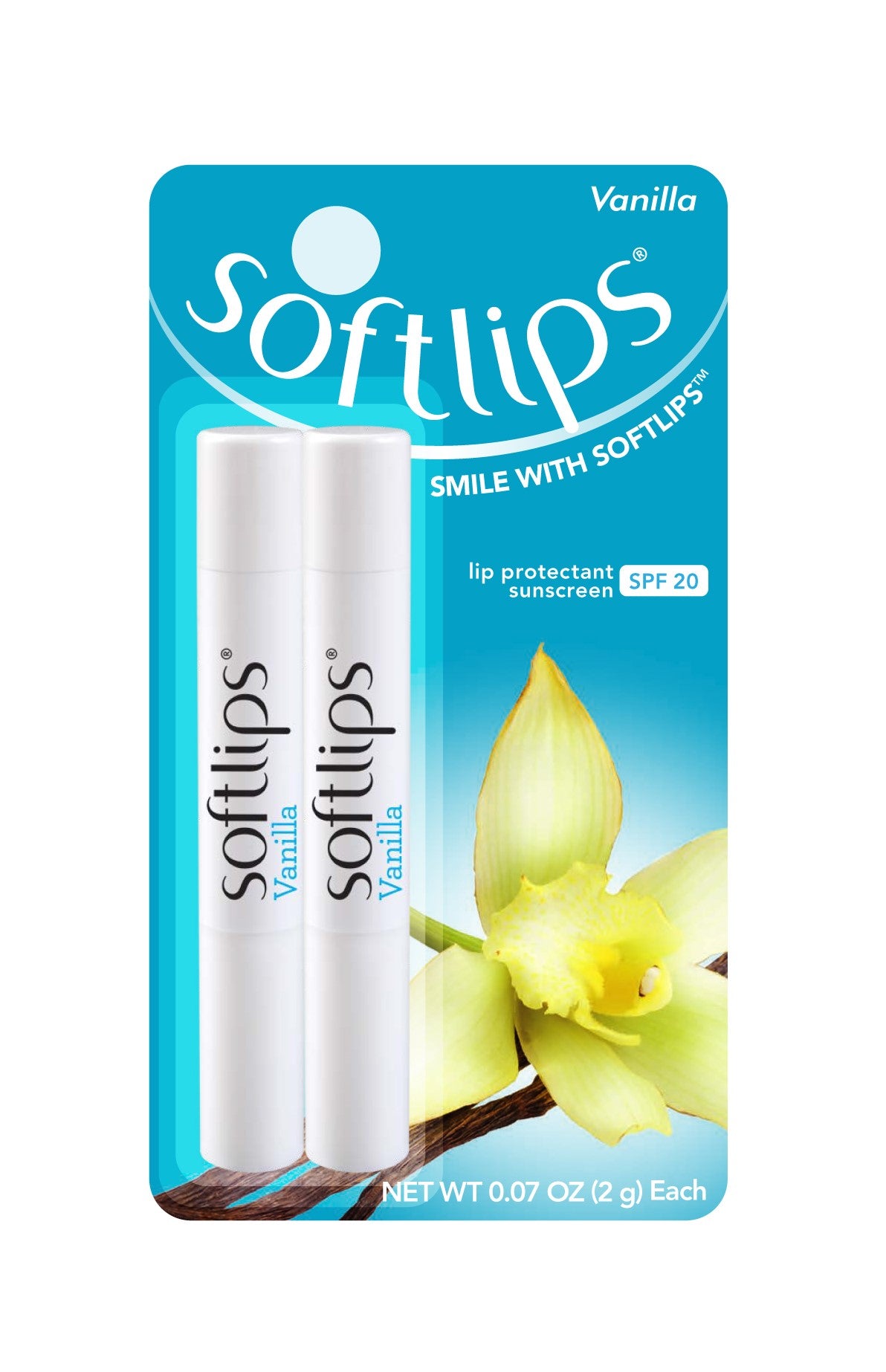 SOFTLIPS LIP PROTECTANT VANILLA 2 PK