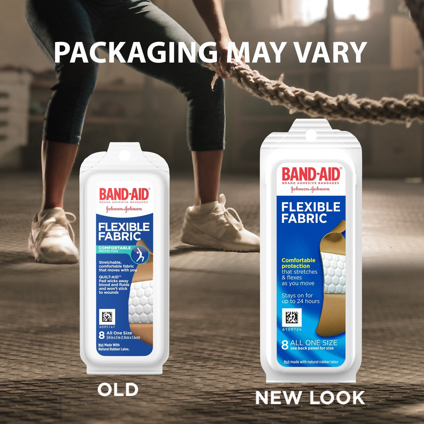 BAND AID FLEX FABRIC TRAVEL 3/4" (8)