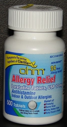 LORATADINE TAB 10 MG 500 (OTC) OHM
