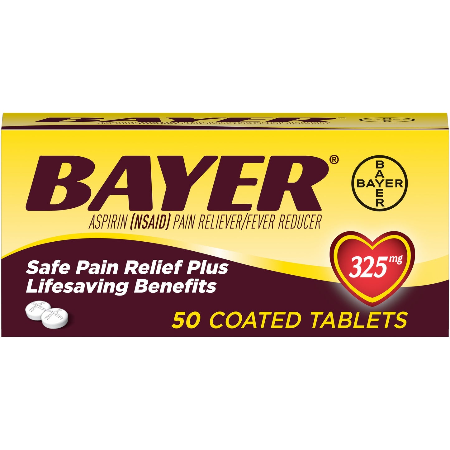 BAYER ASPIRIN TAB 5 GR 50