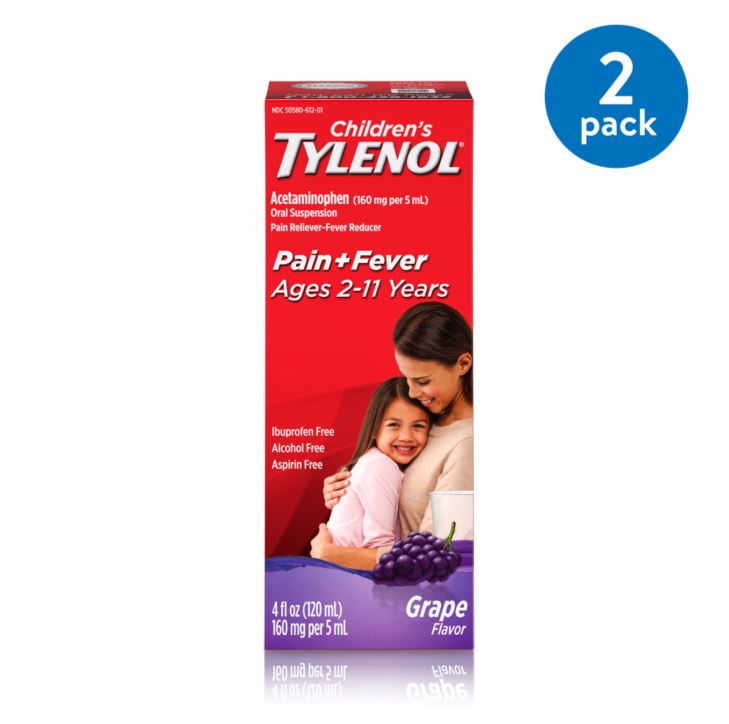 TYLENOL CHILD SUSPENSION GRAPE 4 OZ