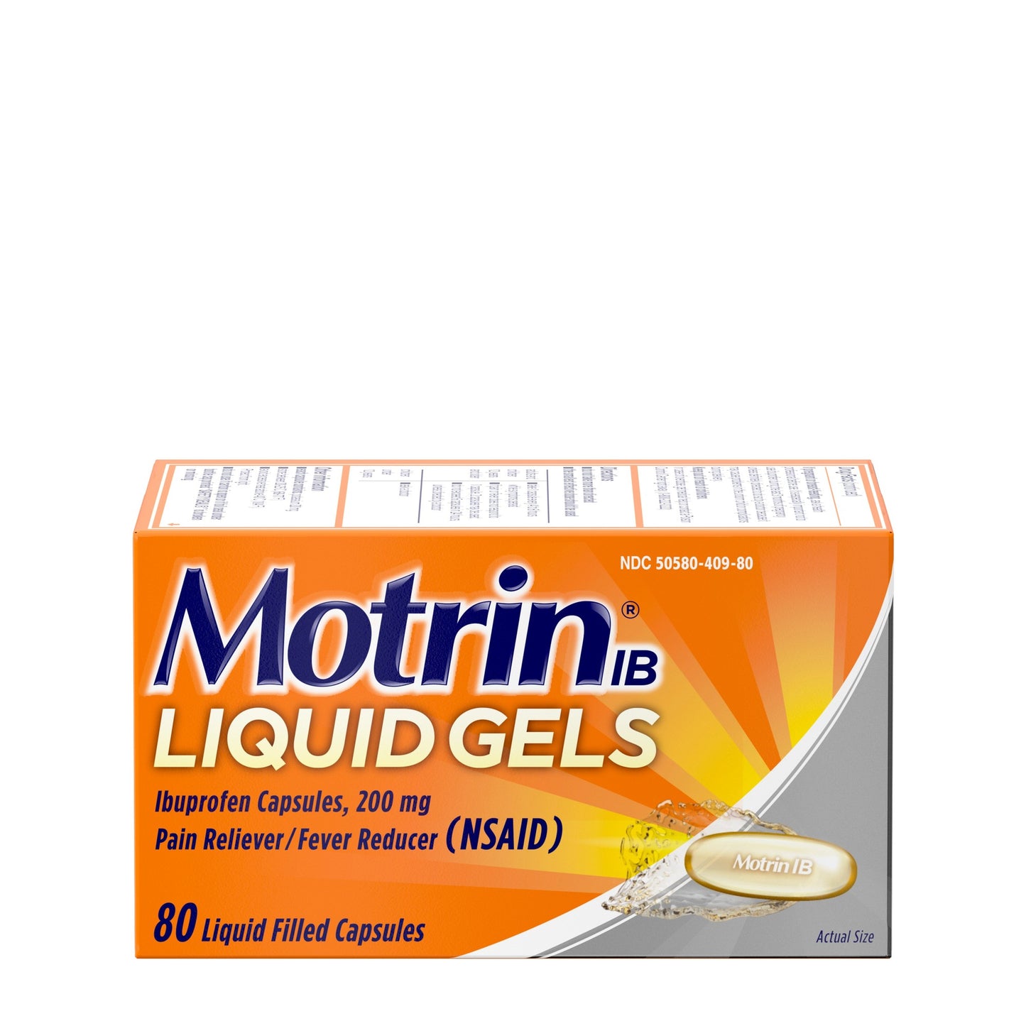 MOTRIN IB LIQUID GELS 80
