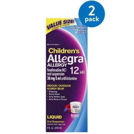 ALLEGRA CHILD 12 HR 30 MG BERRY 8 OZ OTC