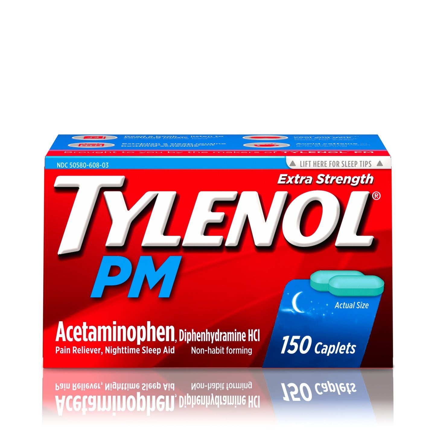 TYLENOL PM EXTRA STRENGTH CAPLET 150