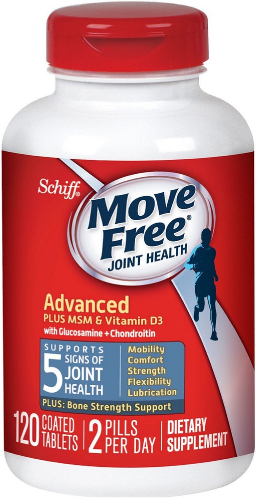 MOVE FREE ADVANCED PLUS MSM + D3 TAB 120