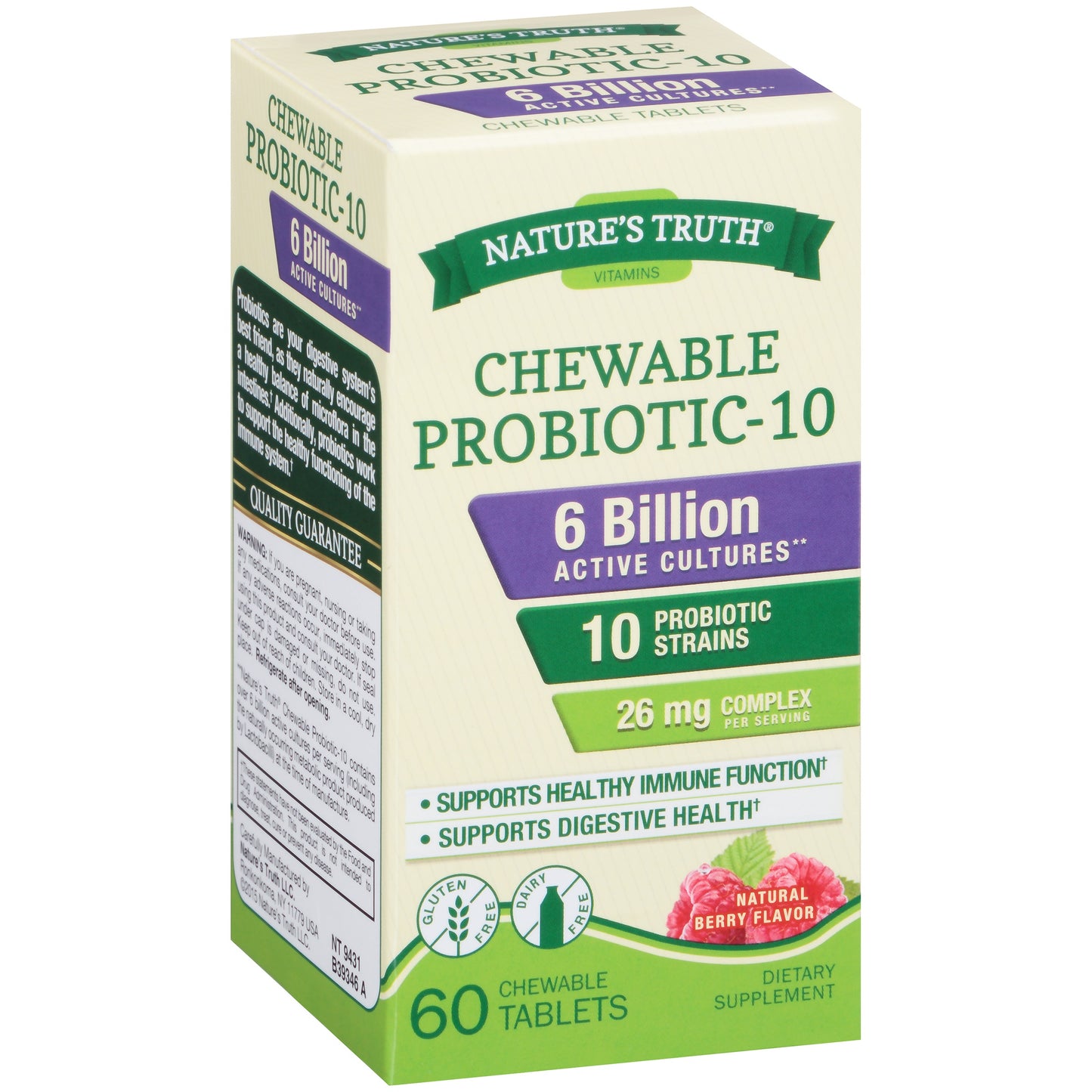 PROBIO 6 BILLION CHEWABLE TAB 60 NT