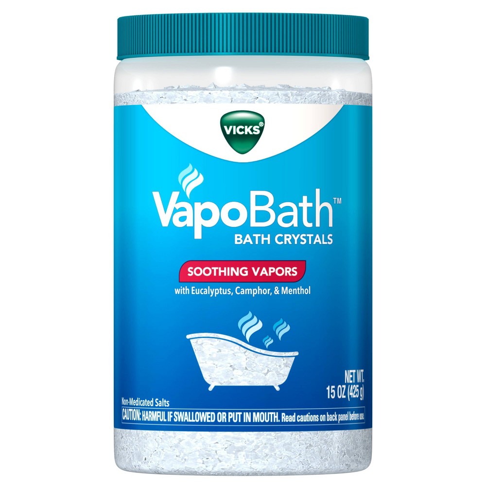 VICKS VAPOBATH BATH CRYSTALS 15 OZ