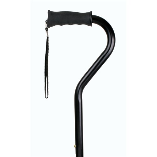 CANE ALUM ERGO OFFSET BLACK