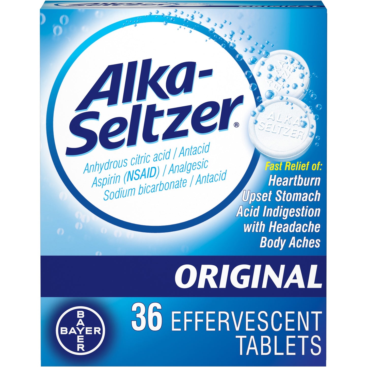 ALKA SELTZER ORIGINAL 36