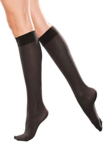 KNEE HIGH 20-30 MEN/WOMEN CT BLACK LG TF