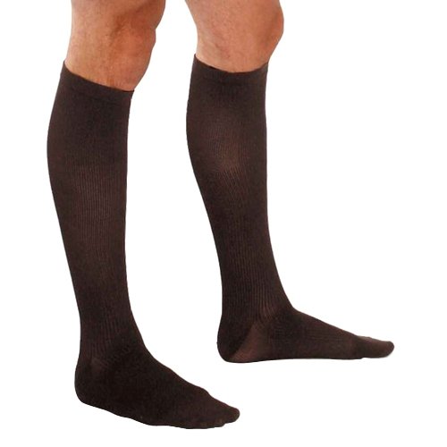 KNEE HIGH 15-20 MEN DRESS SOCK BROWN SM TF