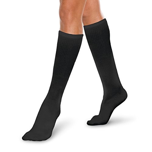 KNEE HIGH 10-15 CORE SPUN BLK XL TF