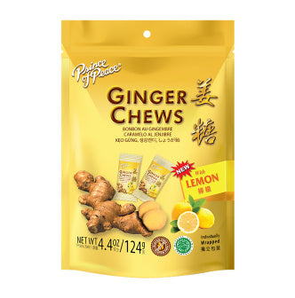 GINGER CHEWS LEMON 8 OZ