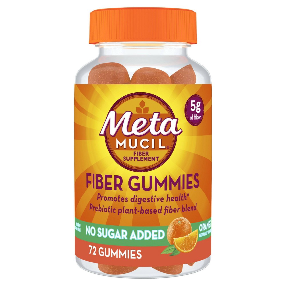 METAMUCIL FIBER GUMMIES SUGAR FREE 72