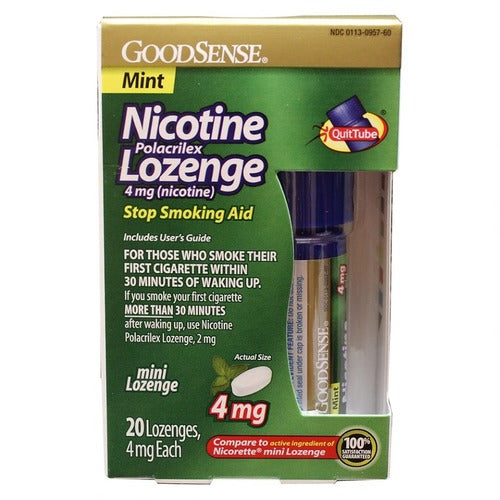 GS NICOTINE MINI LOZENGE TUBE MINT 4 MG 20
