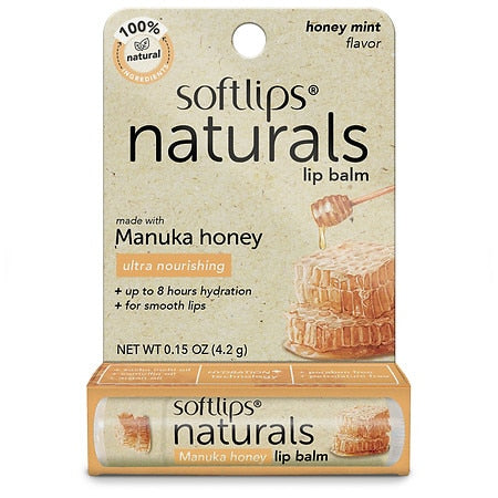 SOFTLIPS NATURAL LIP BALM W/MANUKA HNY .15 OZ