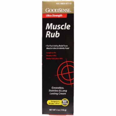 GS MUSCLE RUB ULTRA STRENGTH CREAM 4 OZ