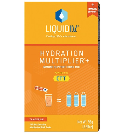 LIQUID IV HYDRATION MUL W/IMM SUP TANGERINE 6