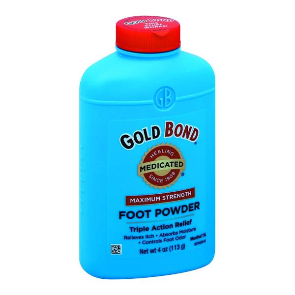 GOLD BOND MAX-STR MEDICATED FOOT POWDER 4 OZ