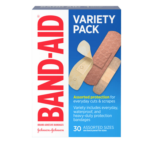 BAND AID VARIETY PACK ASSORTED SIZES 30