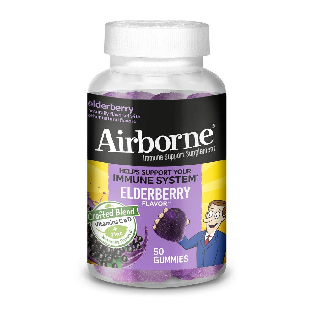 AIRBORNE GUMMIES IMMUNE SUPPORT ELDERBERRY 50