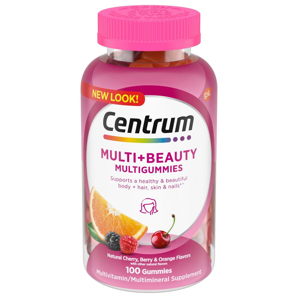 CENTRUM MULTIVIT HEALTH & BEAUTY GUMMY 100