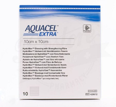 AQUACEL EXTRA HYDROFIBER DRESSING 4 X 5" (10)