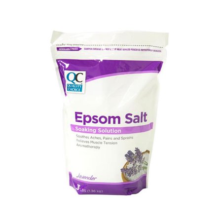QC EPSOM SALT LAVENDER SCENT POUCH 3 LB