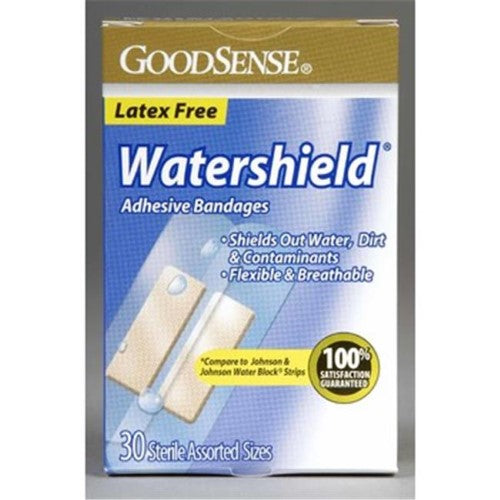 GS ADHESIVE BANDAGE WATER SHIELD + ASST 30