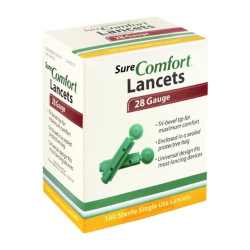 SURE COMFORT LANCET SAFETY 28G 100