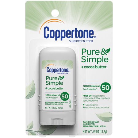 COPPERTONE PURE & SIMPLE STICK SPF 50 0.49 OZ