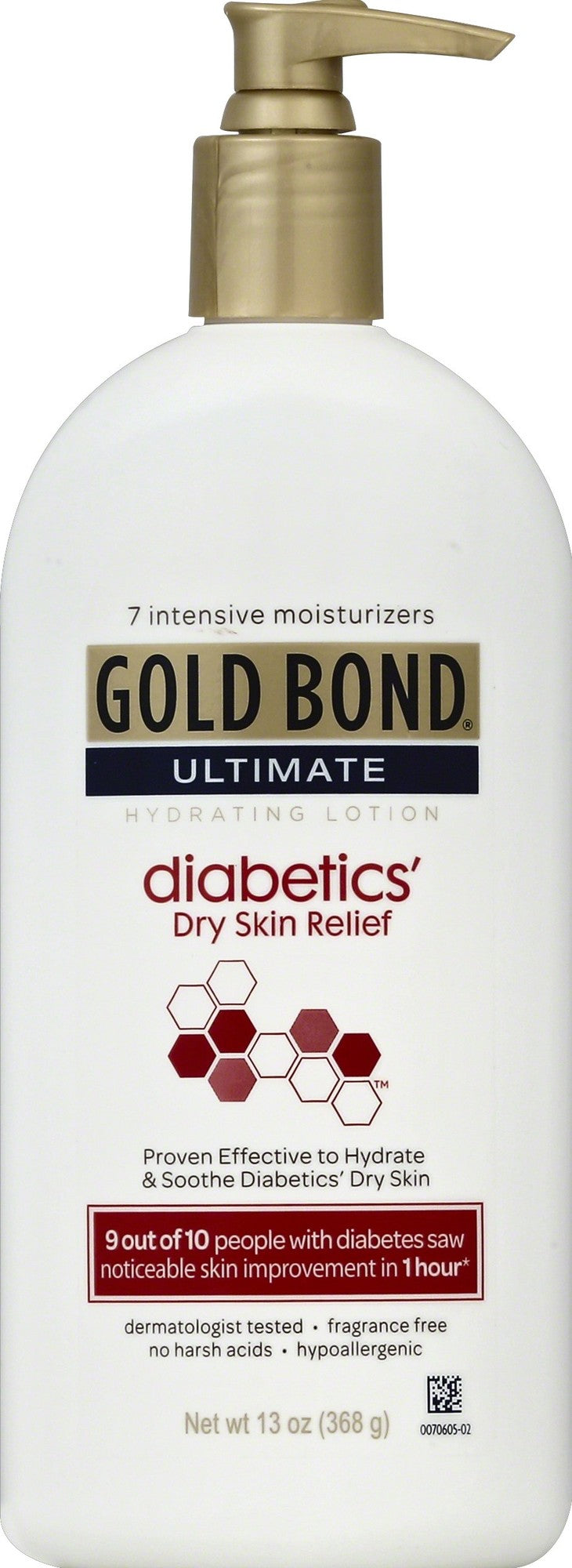 GOLD BOND ULT DIABETIC SKIN RELIEF LOT 13 OZ
