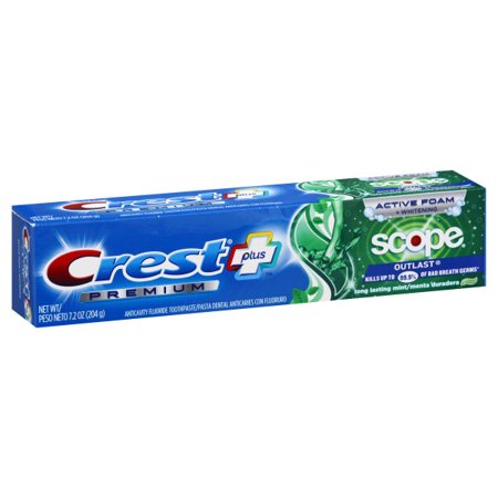 CREST PREM + SCOPE OUTLAST T/PASTE MINT 7.2OZ