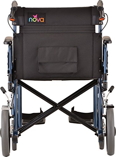 TRANSPORT CHAIR 22 X 20" HD HB SFR BLUE NOVA