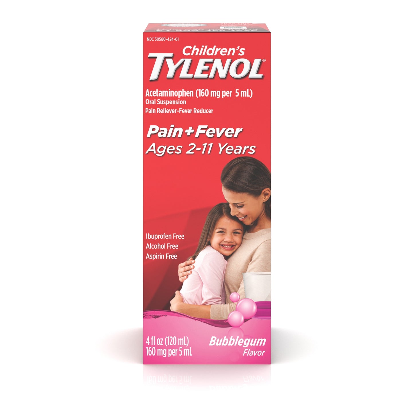 TYLENOL CHILD SUSPENSION LIQ BUBBLE GUM 4 OZ